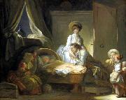 Jean Honore Fragonard La Visite a la nourrice USA oil painting artist